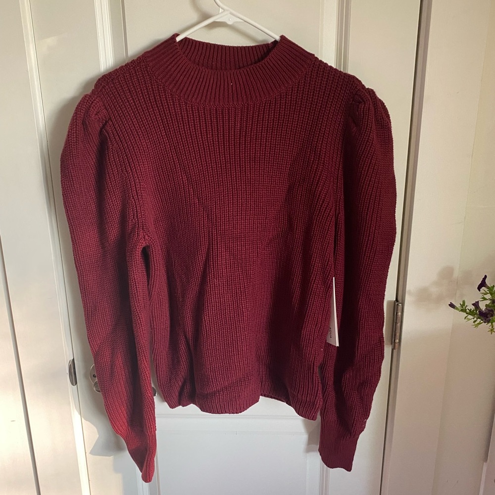 Bloomingdale’s Red Knit Sweater. New with tags!